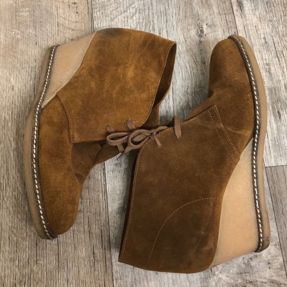 J.Crew Macalister Suede Wedge Boots size 10 - Picture 4 of 8